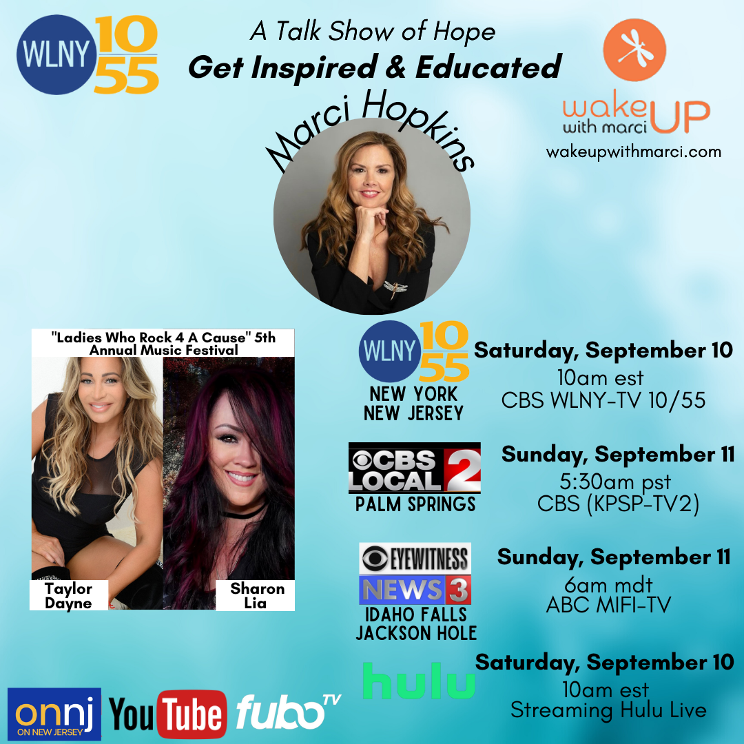 sharon lia and taylor dayne guest on wake up with marci